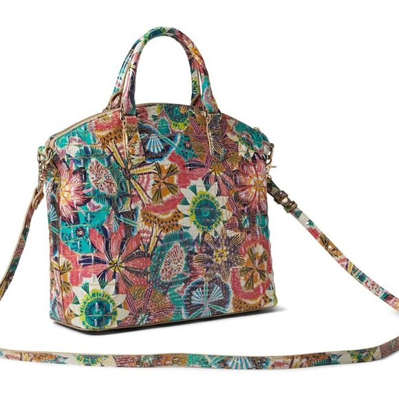 Brahmin Large Duxbury Leather Satchel – Desert Bloom - Picture 2 of 8